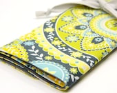 Knitting Needle Case Organizer Large - Intermission - 30 gray pockets for circular, straight, dpn, or paint brushes