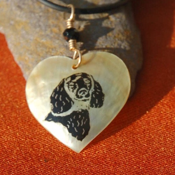 American Water Spaniel shell necklace