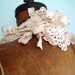 RESERVED FOR whit1990 - Talullah Doily Scarf with Vintage Crochet Lace and Shabby Silk Ribbons ... Ecru