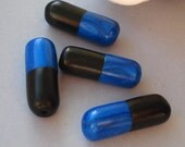 Bitter Pill Beads - Blue (4 pc)