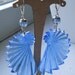 Neon Nautilus Earrings - Royal Blue
