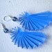 Neon Nautilus Earrings - Royal Blue