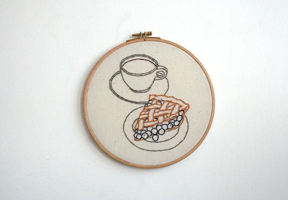 Hand Embroidery Hoop - Breakfast of Champions
