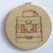 Hand Embroidery Hoop - Suitcase Stack