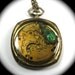KAFKA CLOCK Steampunk Beetle Necklace with Genuine Weevil - Art Deco Gold Fill Pocket Watch Case Ornate Segmented Movement by Nouveau Motley