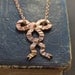 Ruffled Bow Necklace