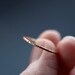 14k Rose Gold Ring Hammered Band Slim Stacking Jewelry Recycled Gold Ethical Elegant Simple Handmade