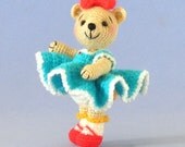 Crochet Pattern - Miniature Dressed Amigurumi Bear Doll, Angelynn - Instant Download