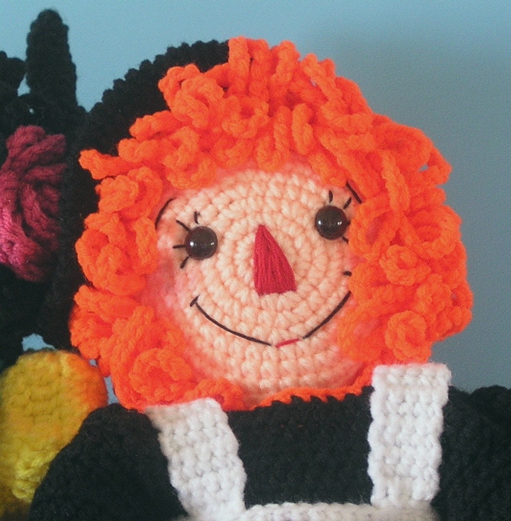 Crochet Pattern -  Halloween Witch Amigurumi Toy Rag Doll, Trick or Treat Annie - Instant Download