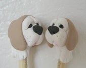 Basset Hound Dog bamboo single point knitting needles any size FR3E US SHIPPING