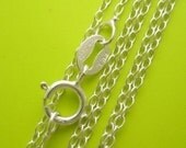 22 inch .925 sterling silver link chain lightweight necklace Perfect for my pendants