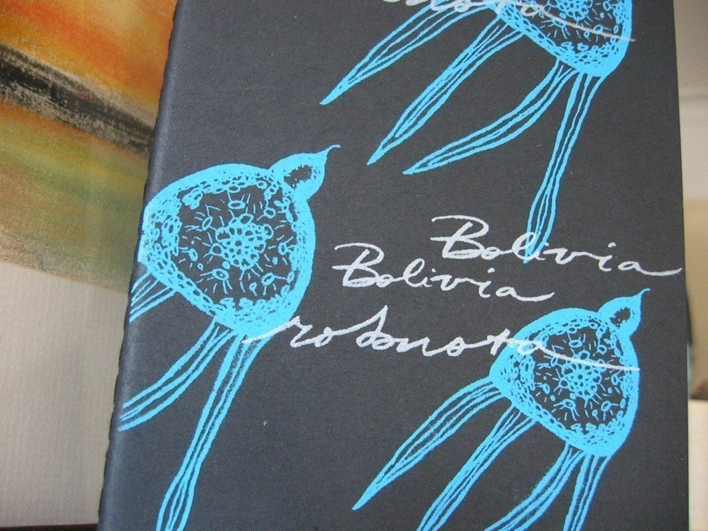 Silkscreened Moleskine Sketchbook Black Silver Blue