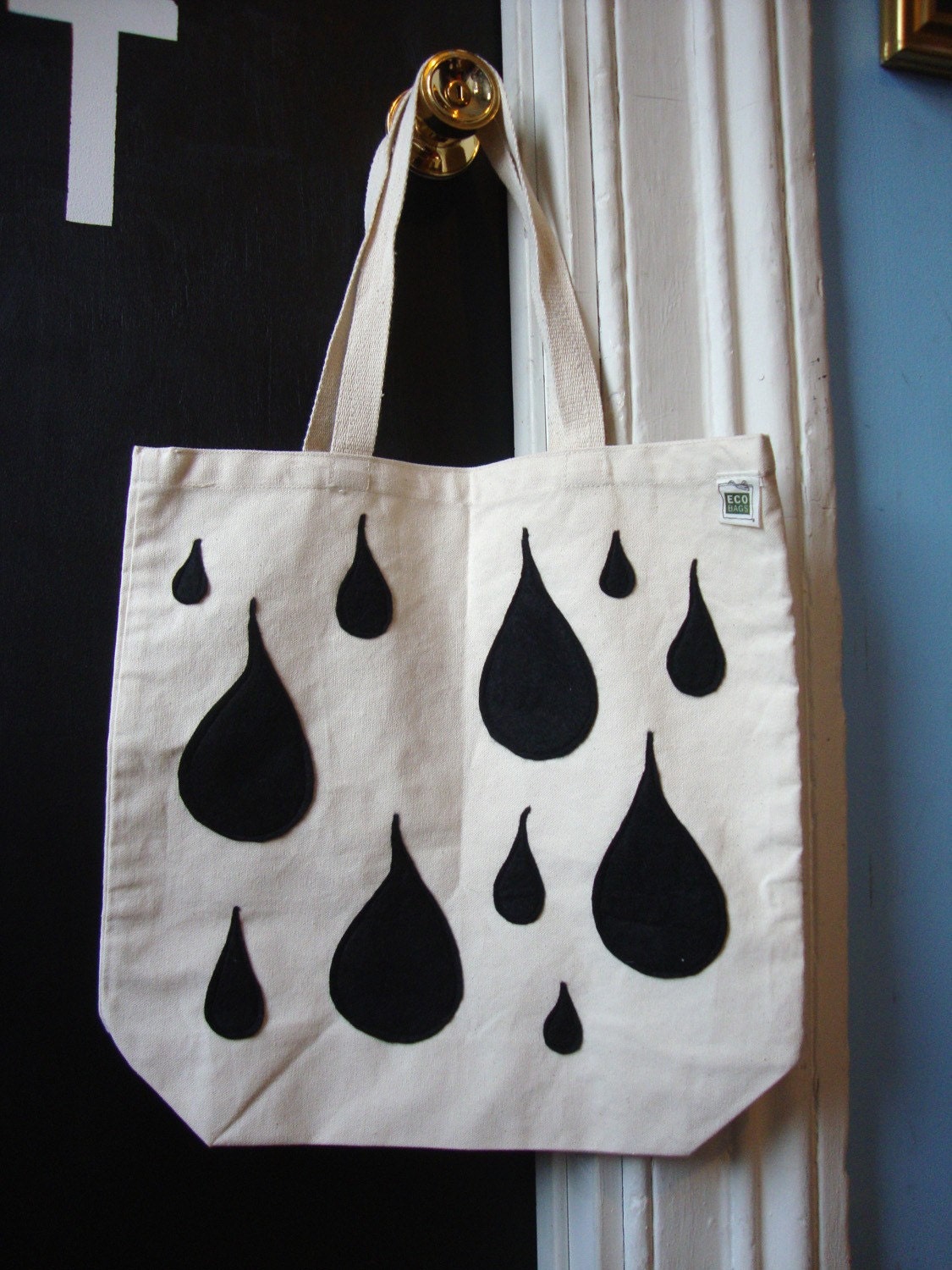 Midnight Teardrop Tote