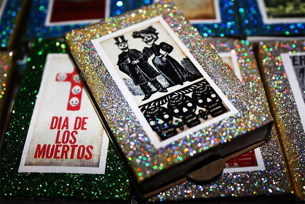 Mexican Wedding Favors Day of the Dead Matchboxes