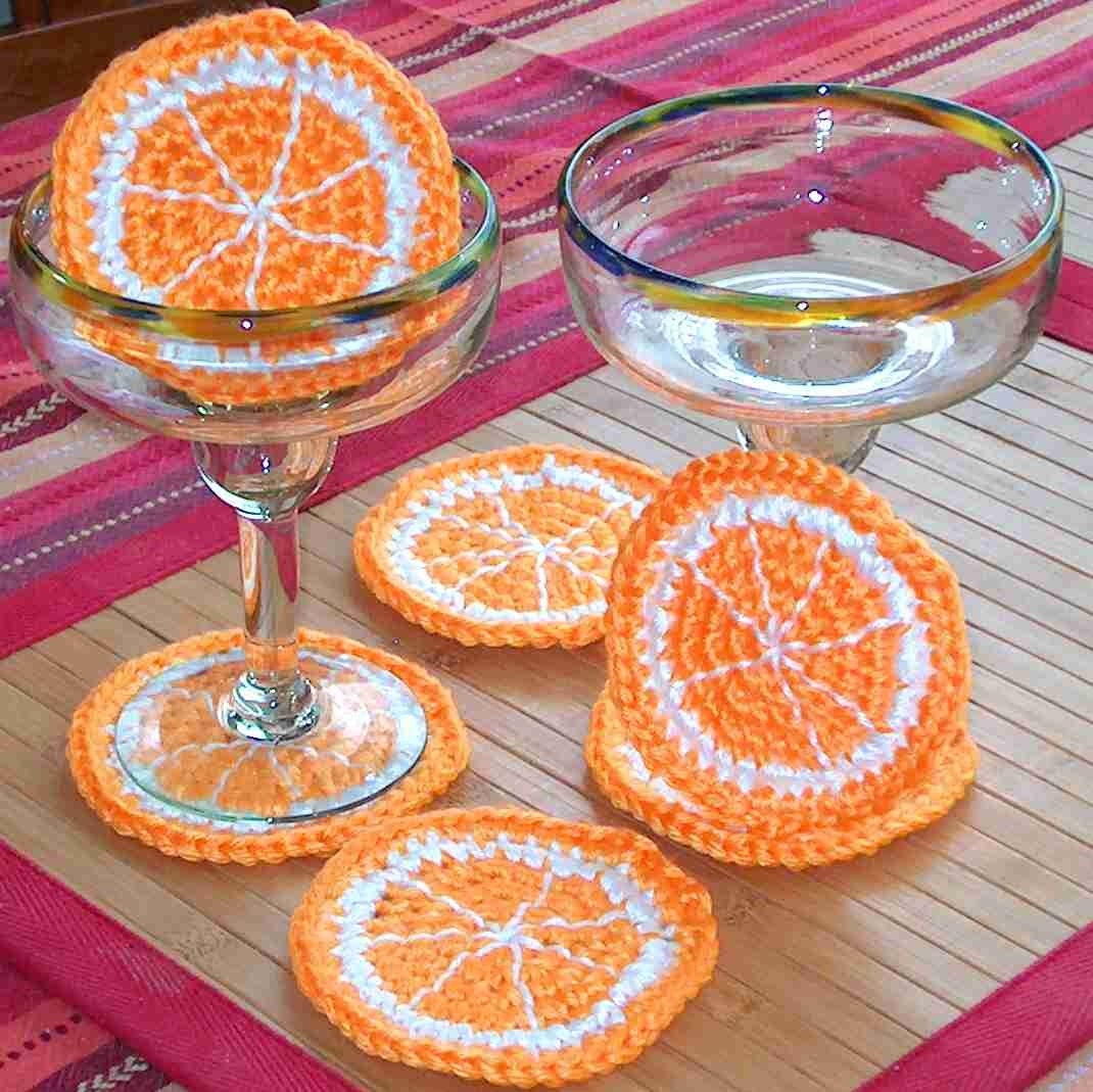 Orange Slice Coasters - Set of 6