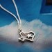 Don't Mess with Texans necklace - Texas charm, state pendant, star, America, state shape charm