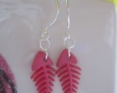 Hot Pink Fishy Earrings