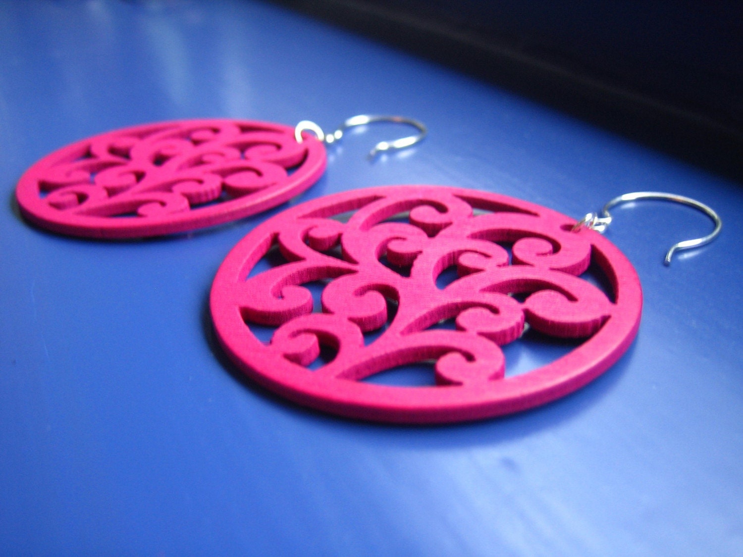 Pink Diva Swirl Earrings