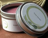 Rose Garden Floral Scented Soy Candle, Travel Tin 6 oz