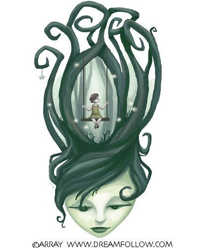 SALE Midnight Forest Art Print