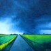 SALE Stormy Highway Original Oil Painting
