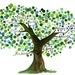 Family Tree Watercolor Painting Original Custom Watercolor Artwork Design for Your Family