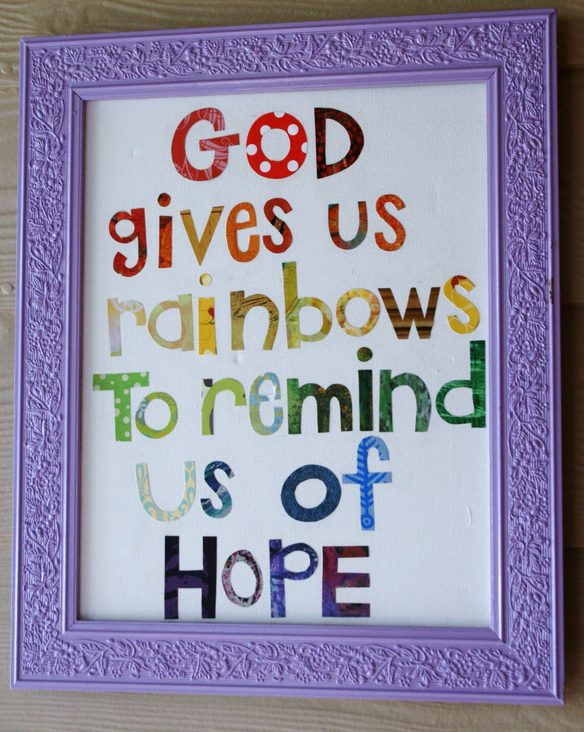 God Gives Us Rainbows...8 x 10