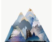 The Mountains Wait, 8 inch collage