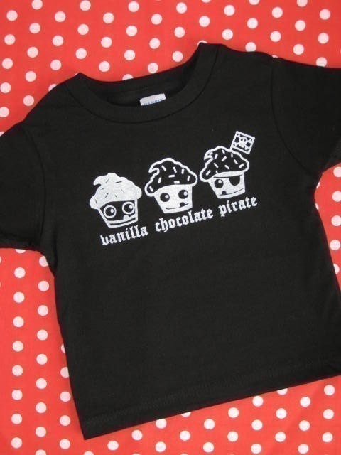 Pirate Cupcake Toddler Tee