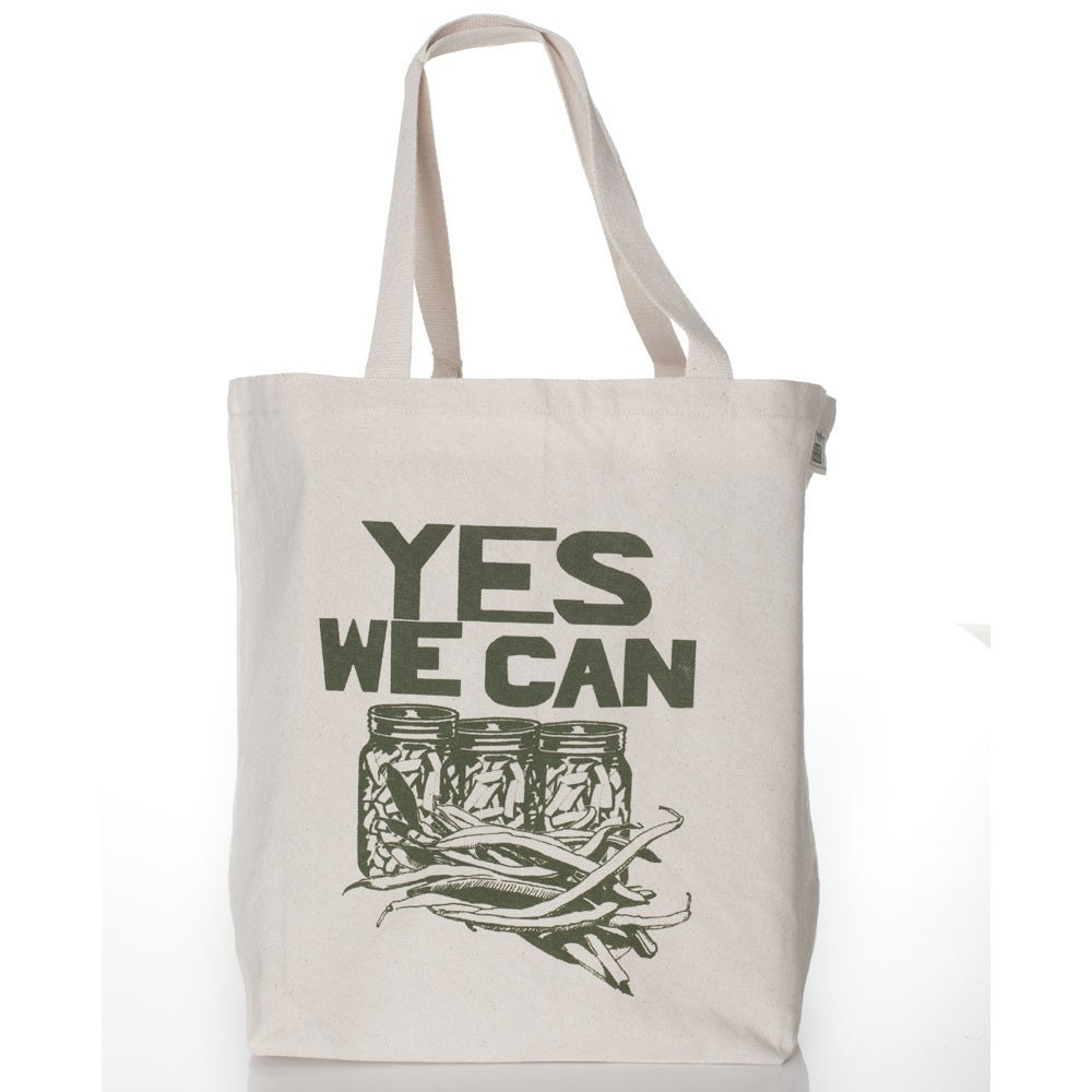 Yes We Can Recycled Cotton Tote - blacksheepheap