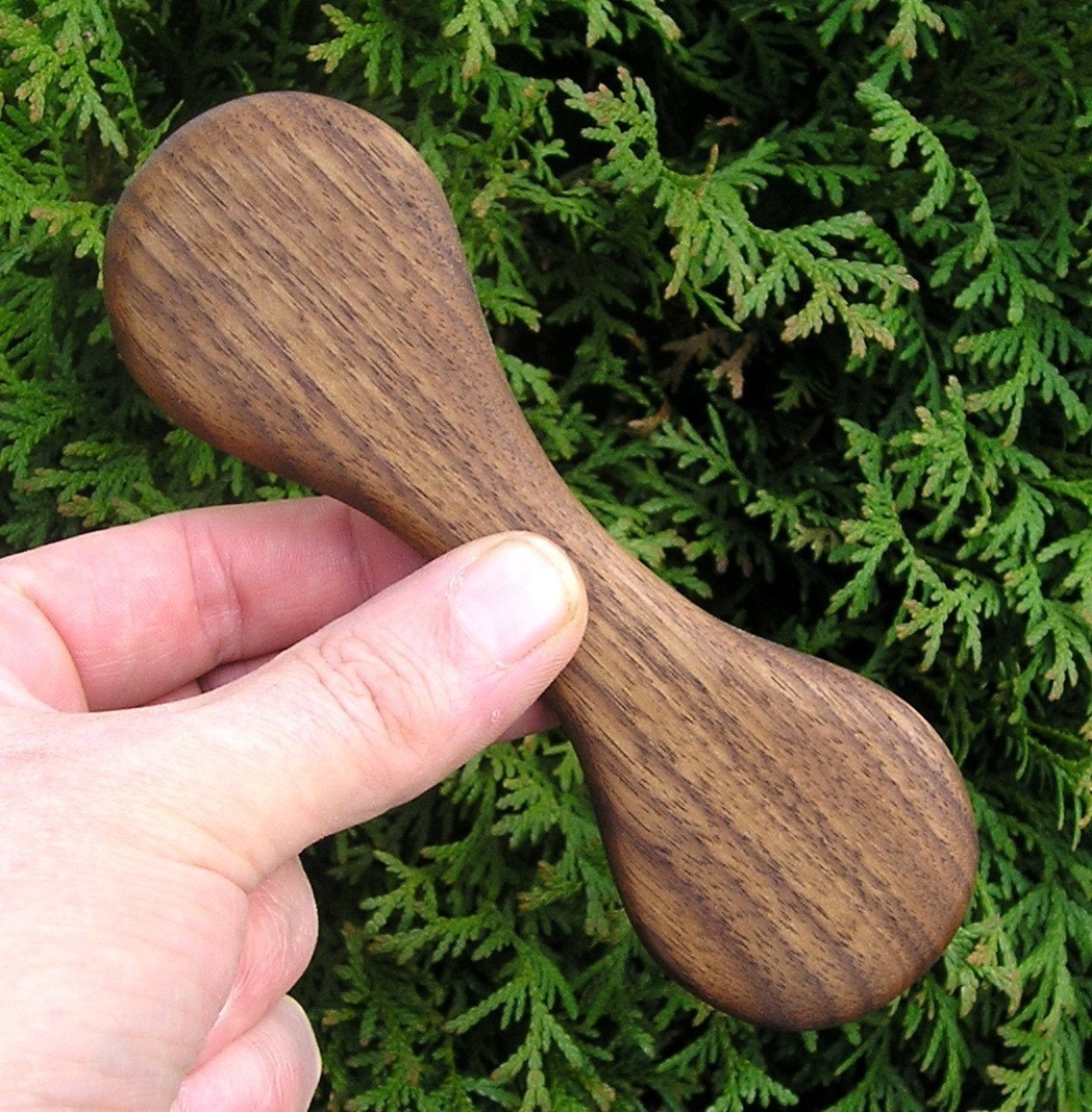Baby Teething Toy (Hand Carved Walnut Wood)