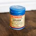Vintage Tin Al-Caroid Antacid Bottle Blue