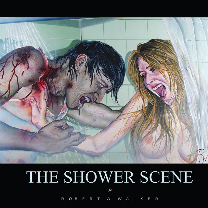 RW2 ZOMBIE Shower Curtain Cloth Shower Scene by by RW2Gallery