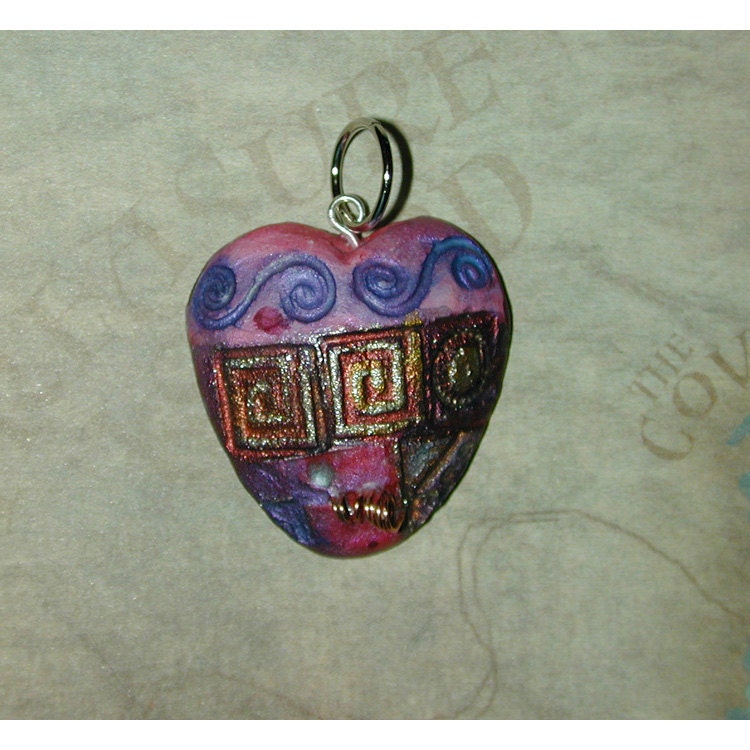 Electric Heartbeat Steampunk Tin Man Heart Pendant by dolphindaze