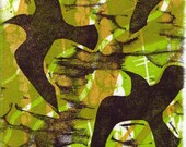 Ravenous - original woodcut print, matted and ready to frame