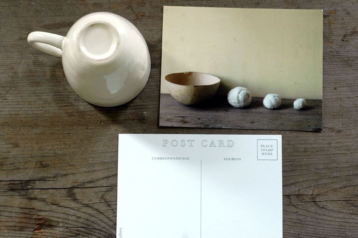 the naturals-set of 5 postcards