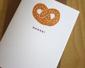 Danke - Pretzel - Handmade Cards - Box of 6