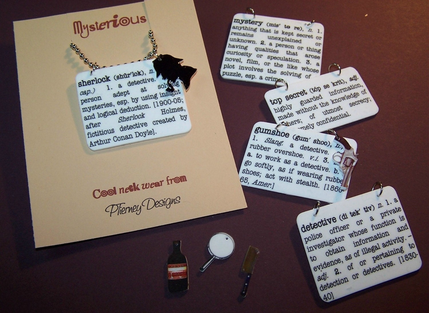 Mystery Word Definition Pendant