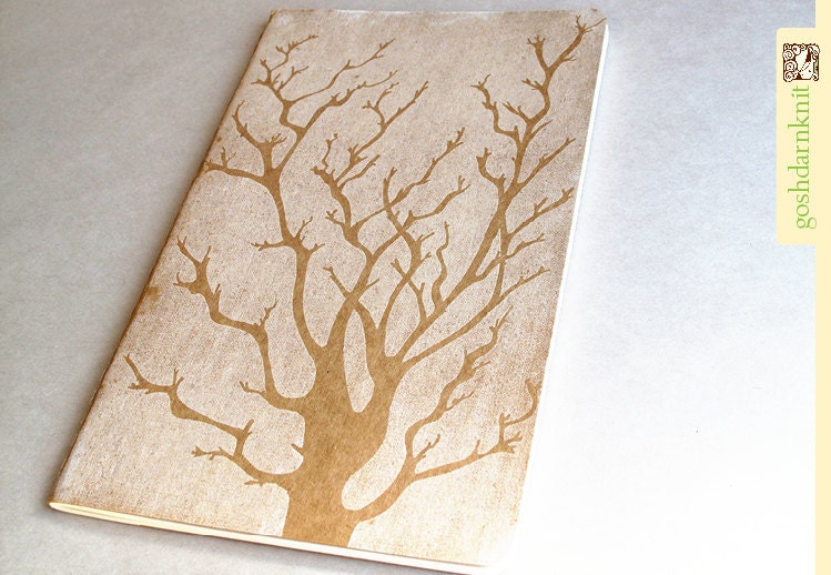 Skeleton Tree Moleskine . Large . Plain