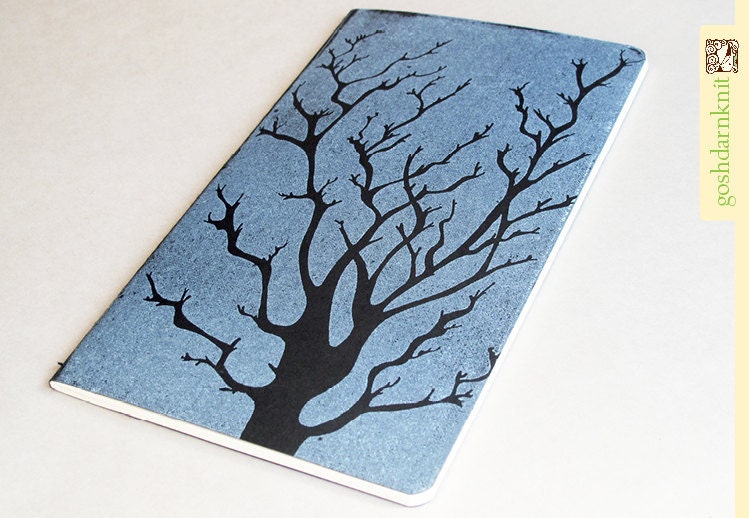 Skeleton Tree Moleskine . Large . Plain