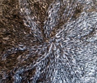 Hand Knit Baby Hat - Warm Winter cap -  Charcoal Shadow Cable Design - silk, mohair, silk - boy or girl