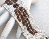 Unisex Peyote Cuff Bracelet (2464) - A Sand Fibers Creation