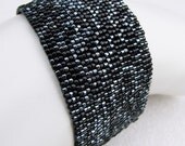 Sexy Black Peyote Cuff (2047)