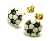 Soccer Ball Post Earrings