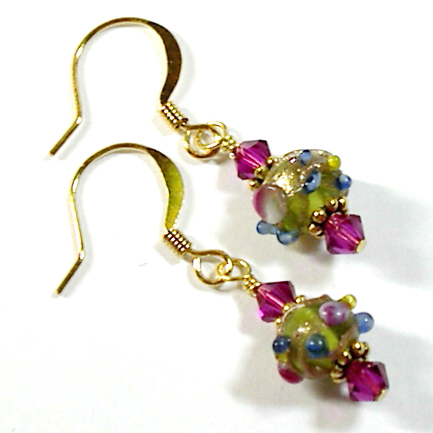 Golden Rose Earrings