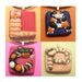 Personalized Cat Pendant Your Initial - whimsical handmade polymer clay jewelry magnet ornament