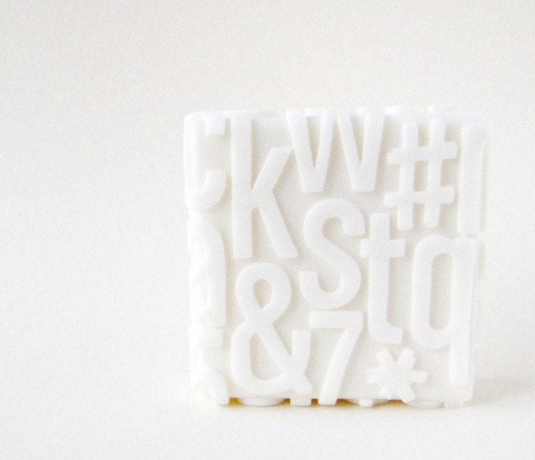 Typography Soap - Design Your Own