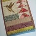 Quilted Journal Cover - Hummingbird and Flying Geese