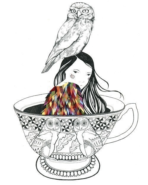 Owl In The Attic - Print