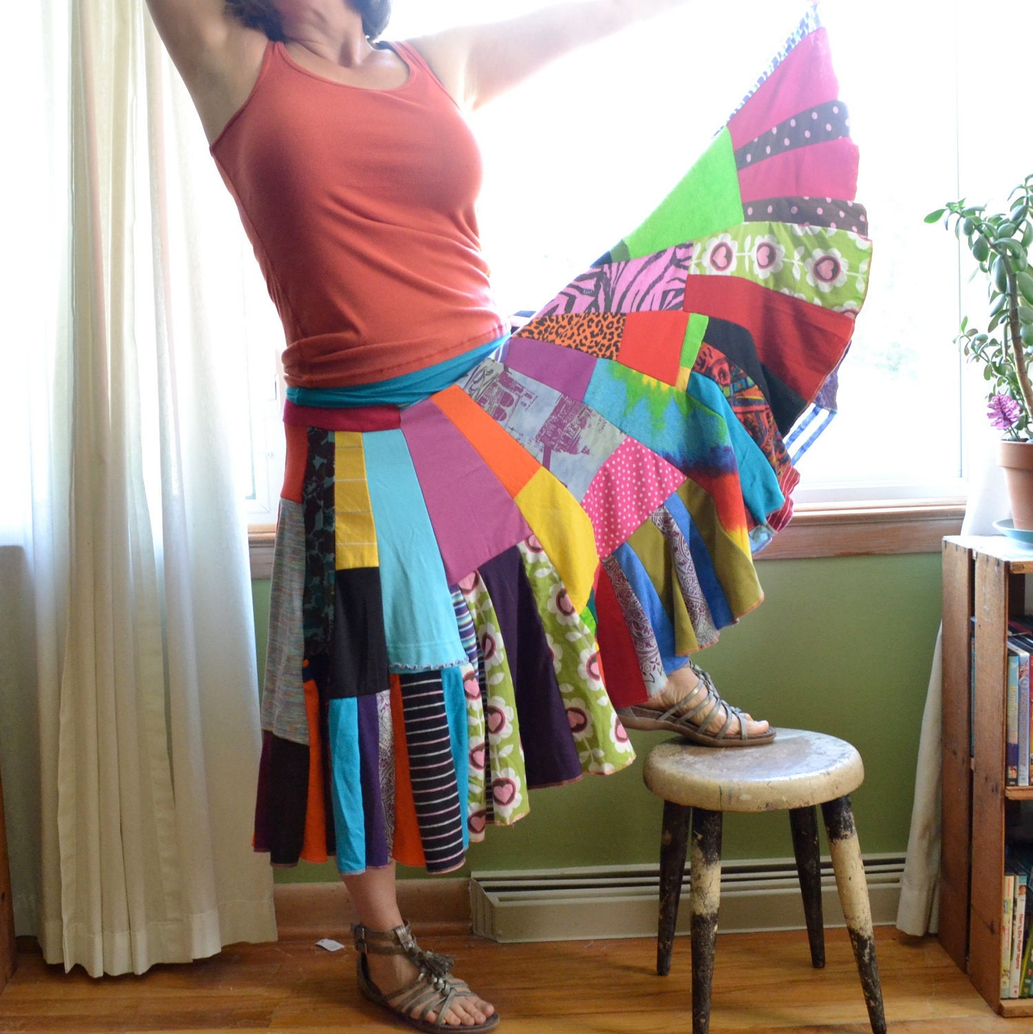Recycled Jersey Skirt - CUSTOM SIZE
